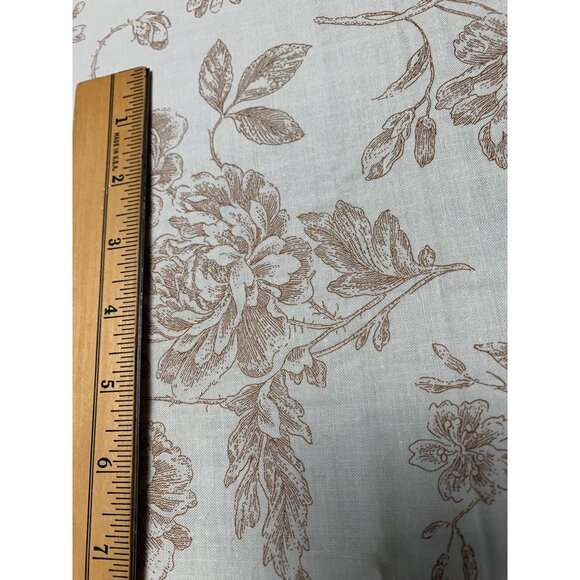 Fabric Fat Quarter By Marsha McCloskey Clothworks Floral Beige & Yellow Cotton 1 - Picture 2 of 5